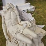 Church of the Ressurection Fort St. John Cemetery Statue Damaged 2015 150x150