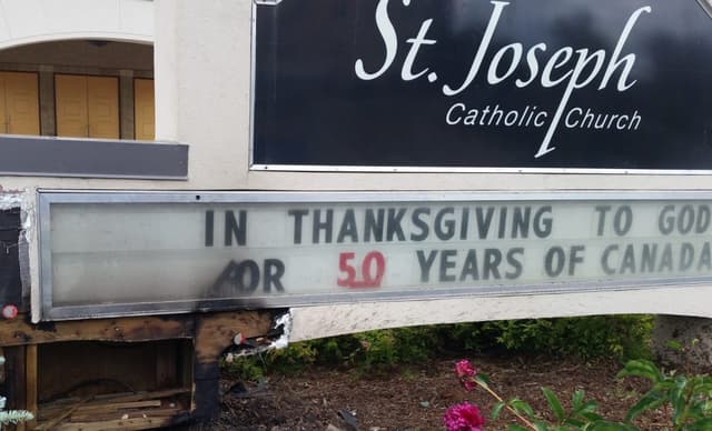 St. Josephs Catholic Church Monument and Arson 2017 3 2 1024x620